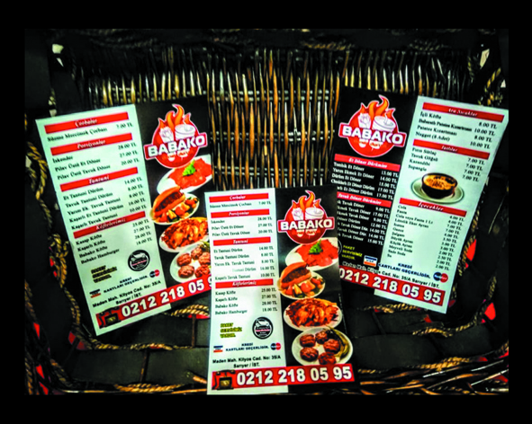 Broş&uuml;r A/5 Ebatında 130 gr. Kuşe &Ccedil;ift Y&ouml;n Renkli