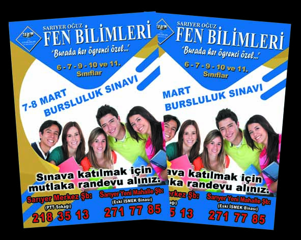 Broş&uuml;r A/5 Ebatında 130 gr. Kuşe &Ccedil;ift Y&ouml;n Renkli