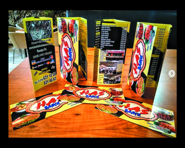 Broş&uuml;r 42x21 Ebatında 150 gr. Kırımlı Kuşe &Ccedil;ift Y&ouml;n Renkli