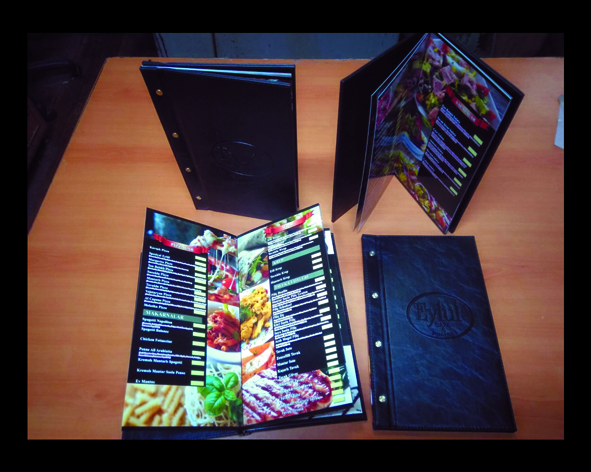 Restaurant & Cafelere Deri Men&uuml; Size &Ouml;zel &Ccedil;alışmalar