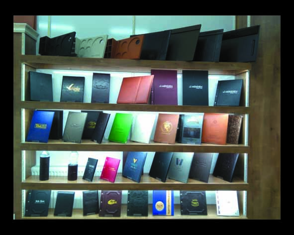 Restaurant & Cafelere Deri Men&uuml; Size &Ouml;zel &Ccedil;alışmalar